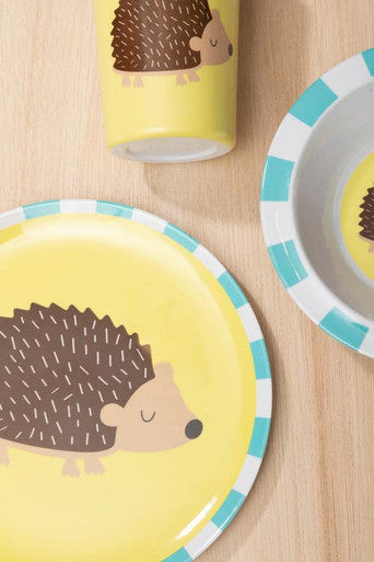 Orsina Mimo Kids Harry Hedgehog Dinner Set | 3-Piece Toddler Tableware