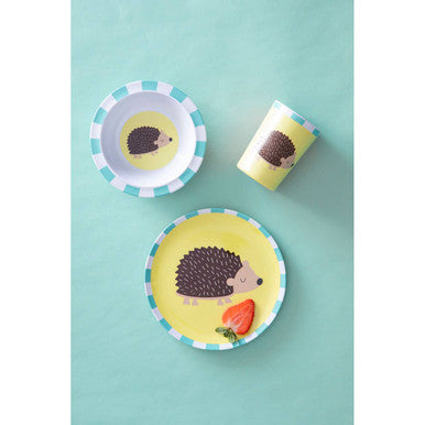 Orsina Mimo Kids Harry Hedgehog Dinner Set | 3-Piece Toddler Tableware