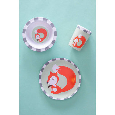 Orsina Mimo Kids Susie Squirrel Dinner Set | 3-Piece Toddler Tableware