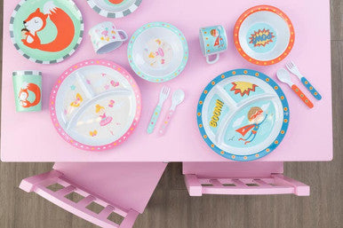 Orsina Mimo Kids Susie Squirrel Dinner Set | 3-Piece Toddler Tableware