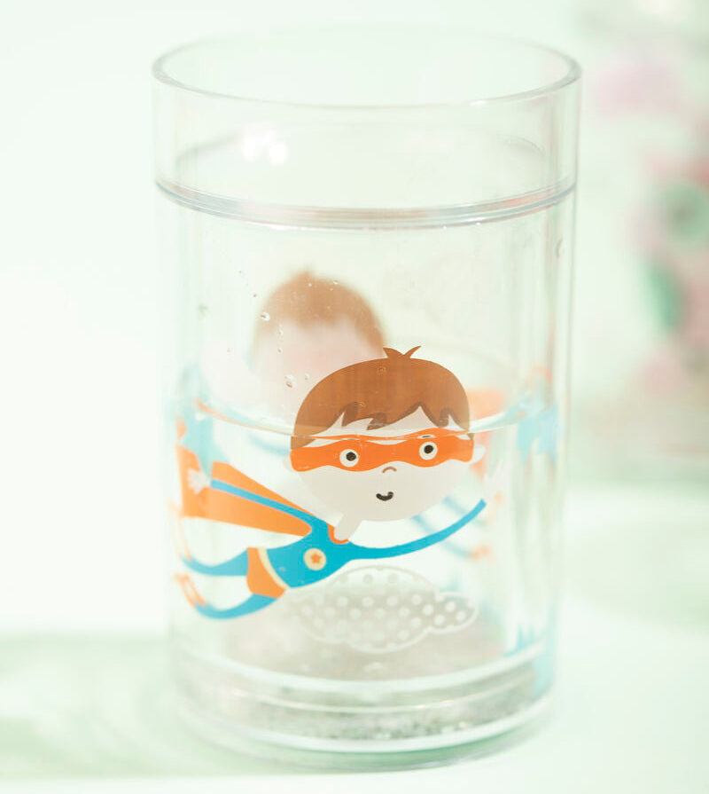 Orsina Super Rupert Kids Drinking Cup – Glitter Sparkle Tumbler, 200ml