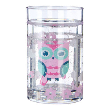 Orsina Kids Owl Drinking Cup – 200ml Glitter Tumbler for Toddlers