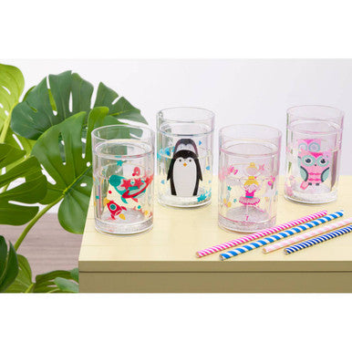 Orsina Kids Space Rocket Drinking Cup | 200ml Glitter Star Tumbler