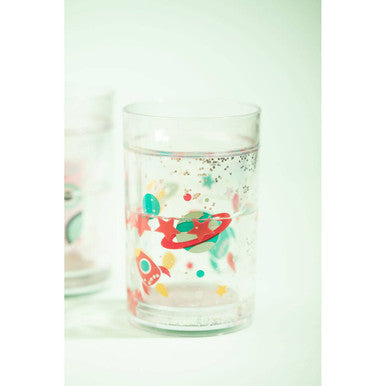Orsina Kids Space Rocket Drinking Cup | 200ml Glitter Star Tumbler