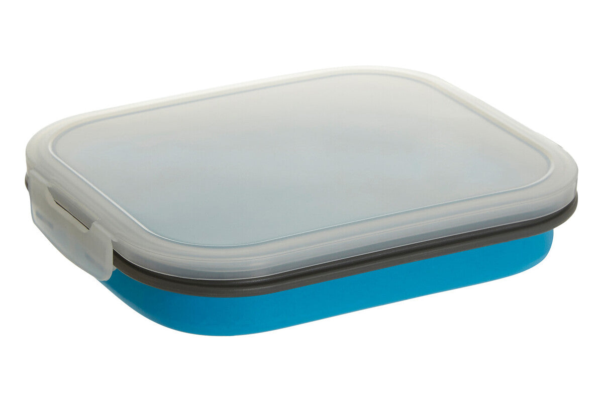 Orsina Grub Tub Blue Collapsible Lunch Box with Integrated Spork