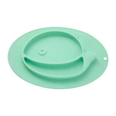 Orsina Kai Silicone Divided Whale Food Plate for Kids and Toddlers