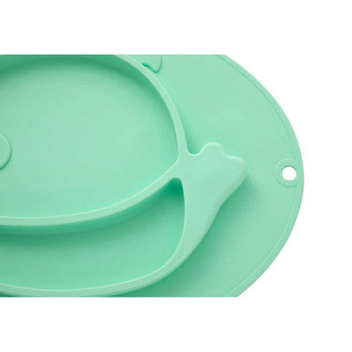 Orsina Kai Silicone Divided Whale Food Plate for Kids and Toddlers