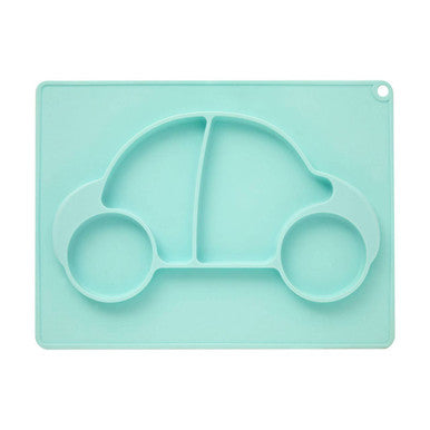 Orsina Kai Silicone Divided Car Food Plate | Toddler Feeding Dish
