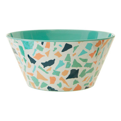 Orsina Mimo Terrazzo Bowl – Pastel Green Modern Cereal & Salad Bowl