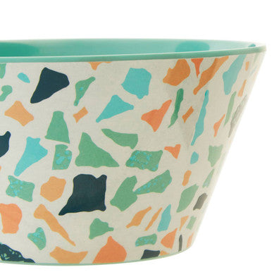 Orsina Mimo Terrazzo Bowl – Pastel Green Modern Cereal & Salad Bowl