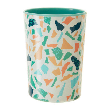 Orsina Mimo Terrazzo Tumbler – Stackable Green and White Drinkware
