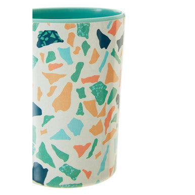 Orsina Mimo Terrazzo Tumbler – Stackable Green and White Drinkware