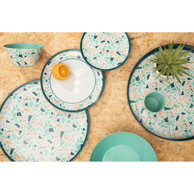 Orsina Mimo Terrazzo Dinner Plate – Pastel White Speckled Tableware