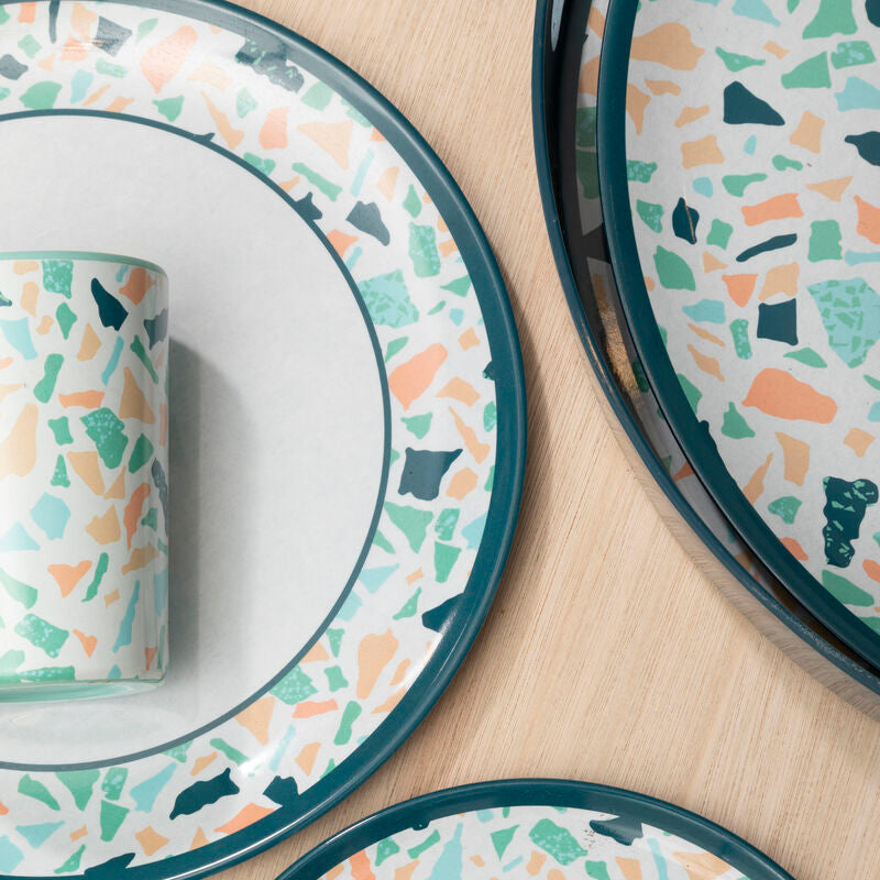 Orsina Mimo Terrazzo Dinner Plate – Pastel White Speckled Tableware