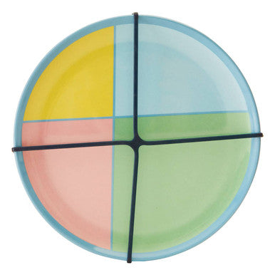 Orsina Mimo Melamine Dinner Plates – Set of 4 Modern Pastel Tableware