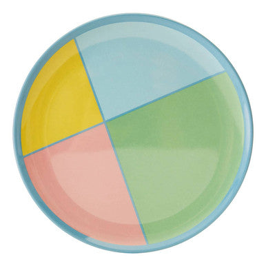 Orsina Mimo Melamine Dinner Plates – Set of 4 Modern Pastel Tableware