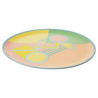 Orsina Mimo Miami Arch Round Melamine Serving Tray – Pastel Design