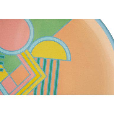 Orsina Mimo Miami Arch Round Melamine Serving Tray – Pastel Design