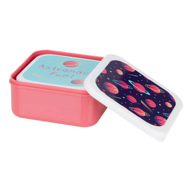 Orsina Mimo Space Design Kids Lunch Boxes – Set of 4 Stackable Bento