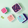 Orsina Mimo Space Design Kids Lunch Boxes – Set of 4 Stackable Bento