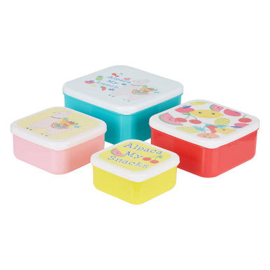 Orsina Mimo Fruity Alpaca Kids Lunch Box Set – 4 Nesting Containers