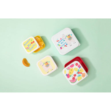 Orsina Mimo Fruity Alpaca Kids Lunch Box Set – 4 Nesting Containers