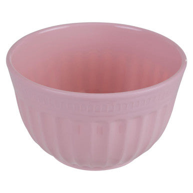Orsina Alden Small Pink Mixing Bowl – Durable Fluted Melamine