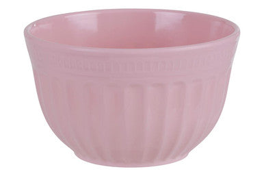 Orsina Alden Small Pink Mixing Bowl – Durable Fluted Melamine