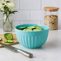 Orsina Alden Small Green Melamine Mixing Bowl – Fluted Prep Bowl