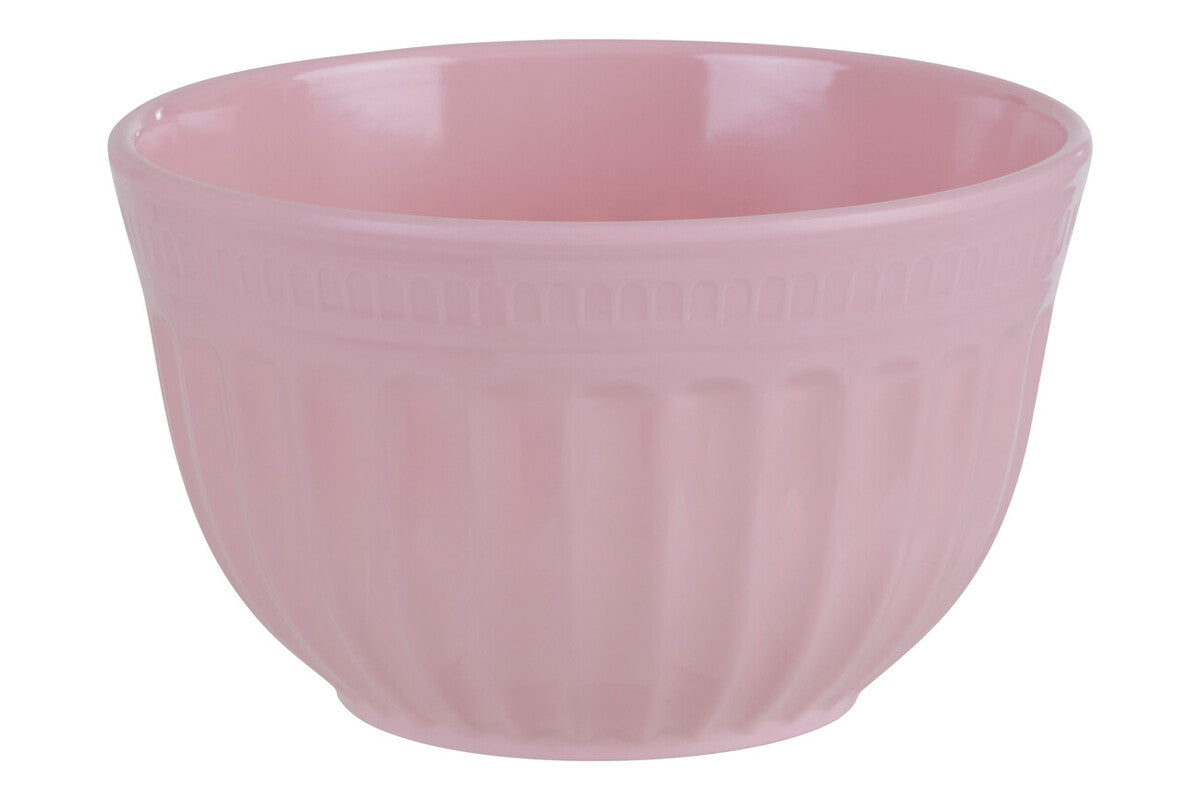 Orsina Alden Melamine Mixing Bowl – Medium Pink Fluted Kitchenware
