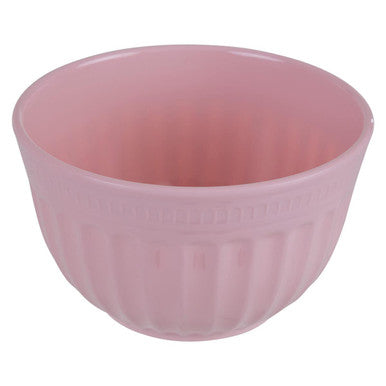 Orsina Alden Melamine Mixing Bowl – Medium Pink Fluted Kitchenware