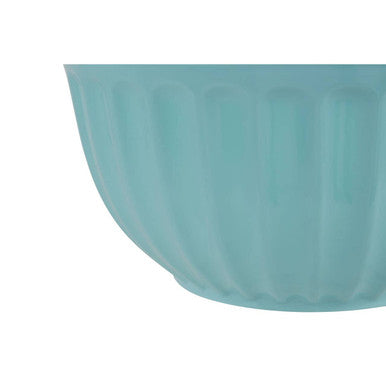 Orsina Alden Melamine Mixing Bowl – Medium Green Fluted Kitchen Prep Bowl