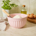 Orsina Alden Large Pink Melamine Mixing Bowl – Fluted Kitchen Prep