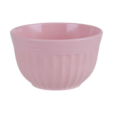 Orsina Alden Extra Large Pink Melamine Mixing Bowl with Fluted Grip