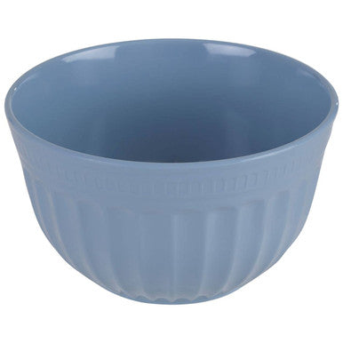 Orsina Alden Extra Large Melamine Mixing Bowl – Blue Fluted Design
