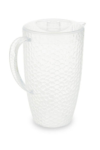 Orsina Romm 2.2L Plastic Pitcher Set with 4 Cups | Honeycomb Texture