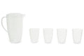 Orsina Romm 2.2L Plastic Pitcher Set with 4 Cups | Honeycomb Texture