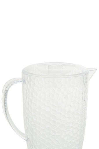 Orsina Romm 2.2L Plastic Pitcher Set with 4 Cups | Honeycomb Texture