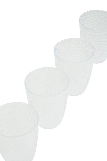 Orsina Romm 2.2L Plastic Pitcher Set with 4 Cups | Honeycomb Texture