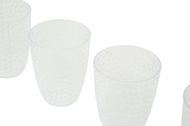 Orsina Romm 2.2L Plastic Pitcher Set with 4 Cups | Honeycomb Texture