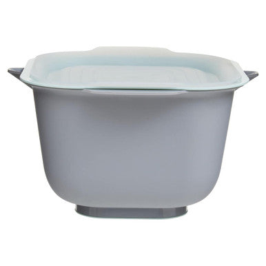 Orsina Grub Tub Bowl with Colander and Lid – 3-Piece Nesting Set