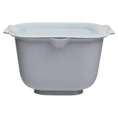 Orsina Grub Tub Bowl with Colander and Lid – 3-Piece Nesting Set