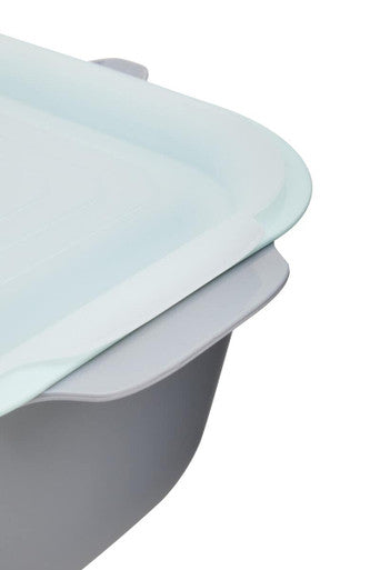 Orsina Grub Tub Bowl with Colander and Lid – 3-Piece Nesting Set