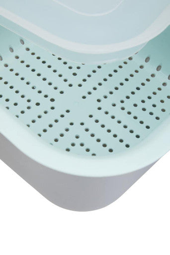 Orsina Grub Tub Bowl with Colander and Lid – 3-Piece Nesting Set