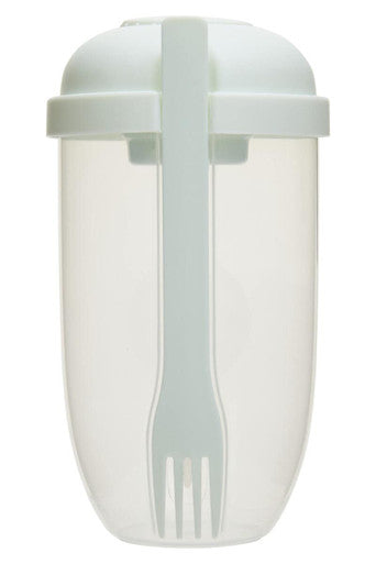 Orsina Grub Tub Salad Cup with Dressing Pot and Fork - Portable Container