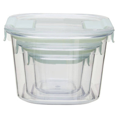 Orsina Airtight Food Storage Containers – Nesting Set of 3 Stackable Tubs