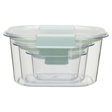 Orsina Airtight Food Storage Containers – Nesting Set of 3 Stackable Tubs