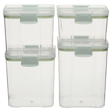 Orsina Food Storage Containers – 4-Piece Airtight Stackable Grub Tub Set