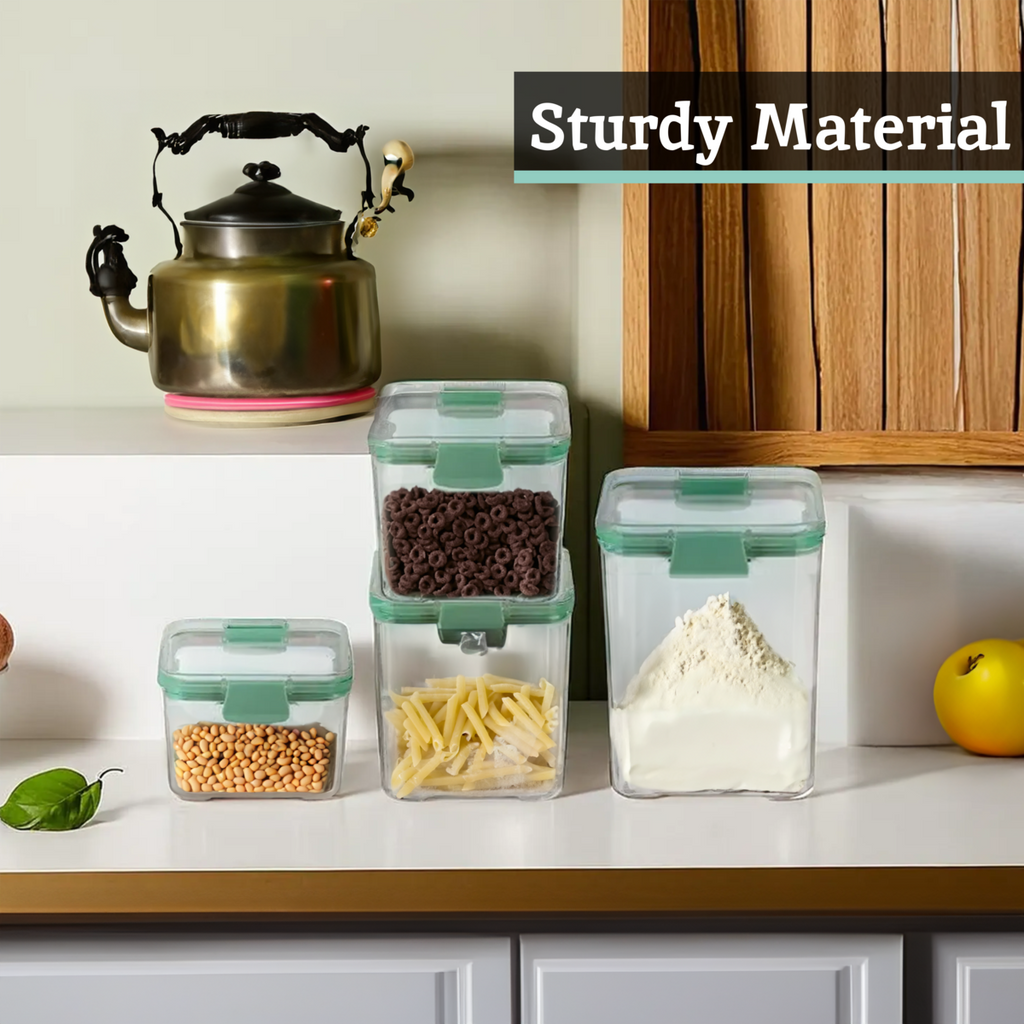 Orsina Food Storage Containers – 4-Piece Airtight Stackable Grub Tub Set