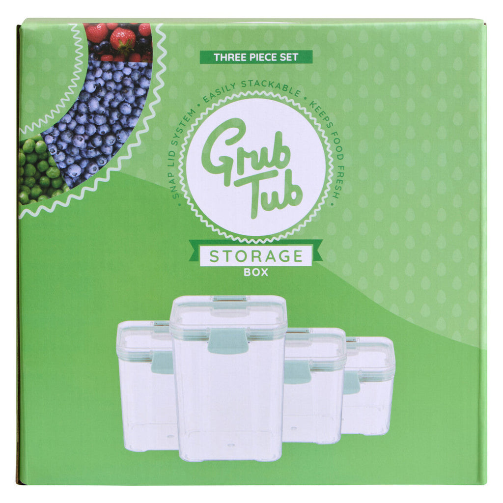 Orsina Food Storage Containers – 4-Piece Airtight Stackable Grub Tub Set